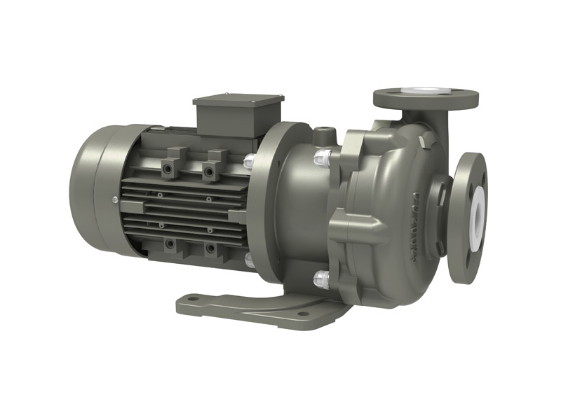 Lined fluorine magnetic pump